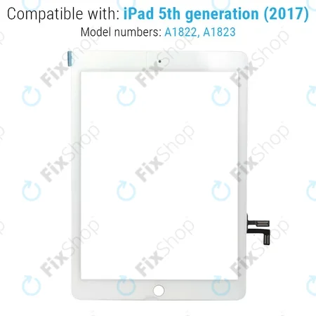 Apple iPad (5th Gen 2017) - Érintőüveg + Kezdőlap Gomb (Gold)