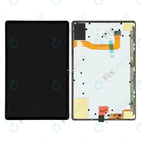 Samsung Galaxy Tab S7 Plus T970N, T976B - LDC Kijelző + Érintőüveg (Mystic Black) - GH82-23864A, GH82-23407A Genuine Service Pack