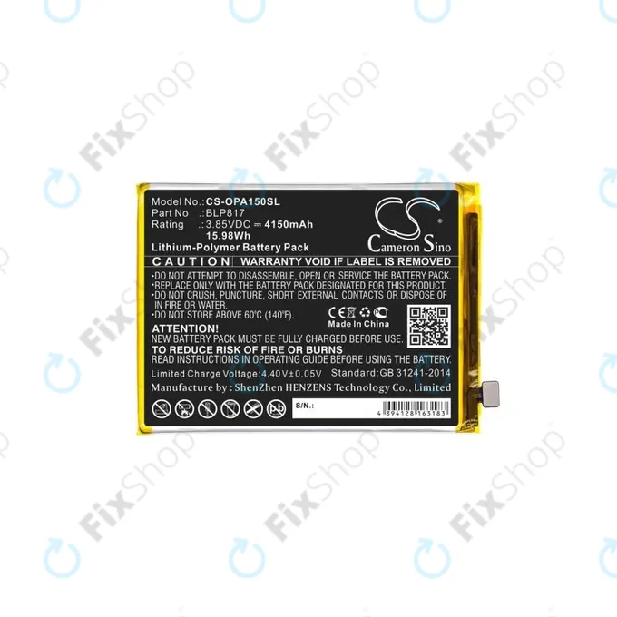 Oppo A15 CPH2185 - Akkumulátor BLP817 4150mAh HQ