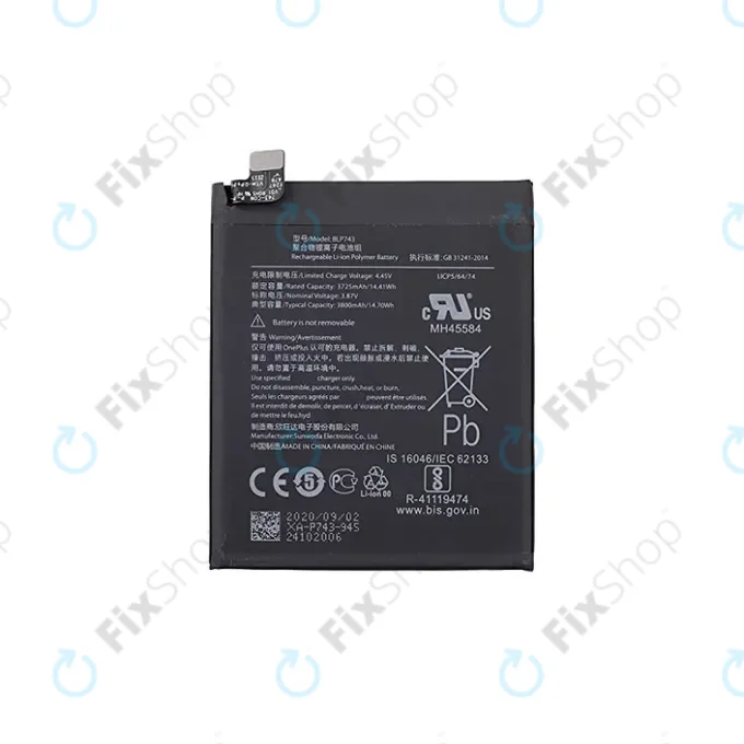 OnePlus 7T HD1901 HD1903 - Akkumulátor BLP743 3800mAh
