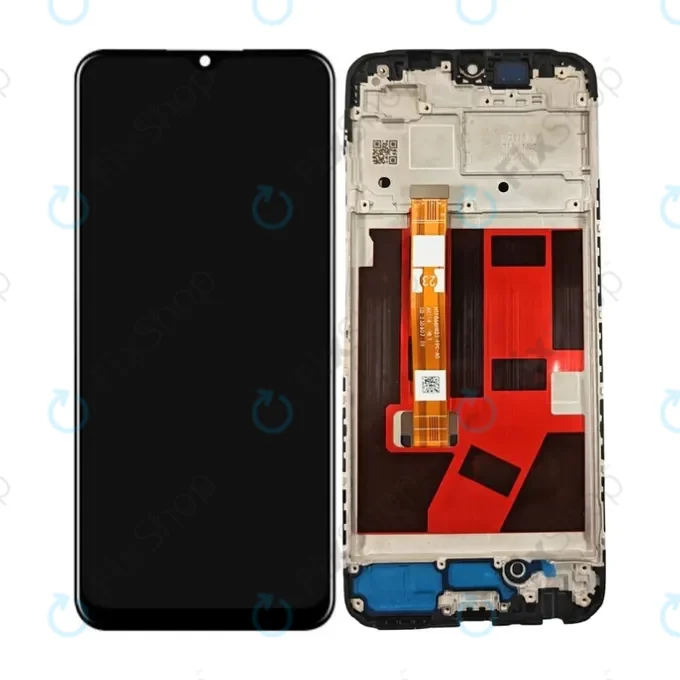 Oppo A38 CPH2579 - LCD Kijelző + Érintőüveg + Keret (Glowing Black) TFT