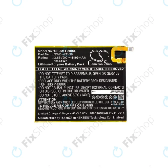 Samsung Galaxy Tab A 8.0 2019 - Akkumulátor SWD-WT-N8 5100mAh HQ