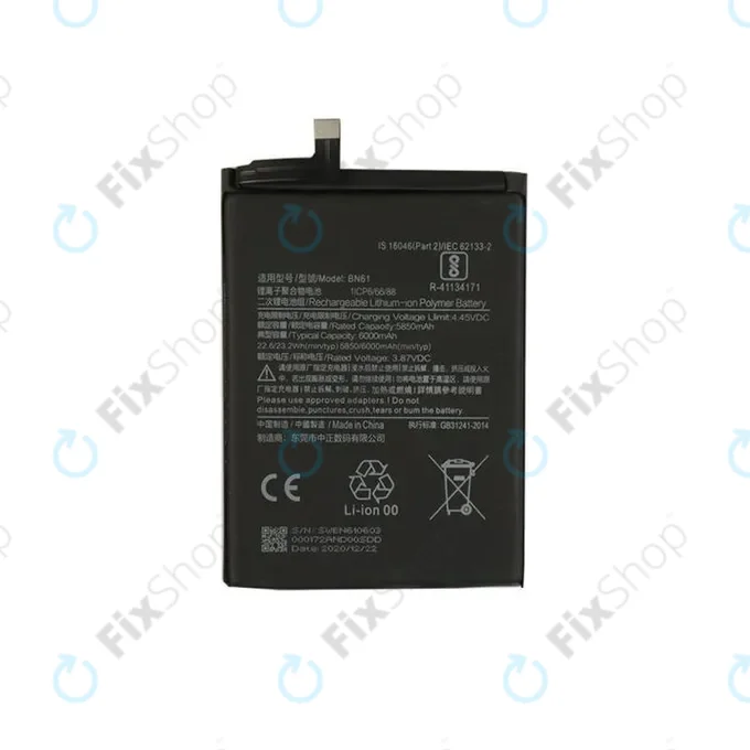 Xiaomi Poco X3, X3 NFC, X3 Pro - Akkumulátor BN57, BN61 5160mAh
