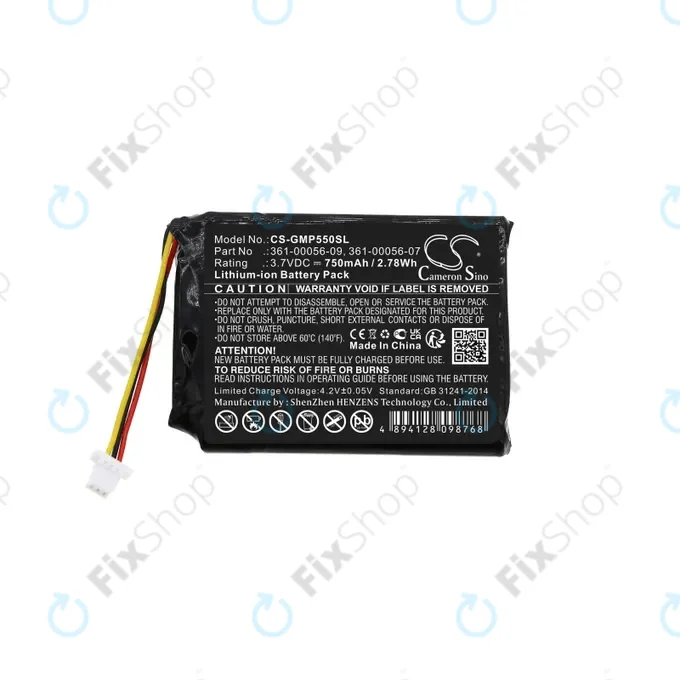 Garmin Drive 60, 61, Pro 70, Pro 550, Pro Trashbreaker, PT 5, PT 10, Sport Pro Transmitter, TB 10 - Akkumulátor 361-00056-07, 361-00056-09 750mAh HQ