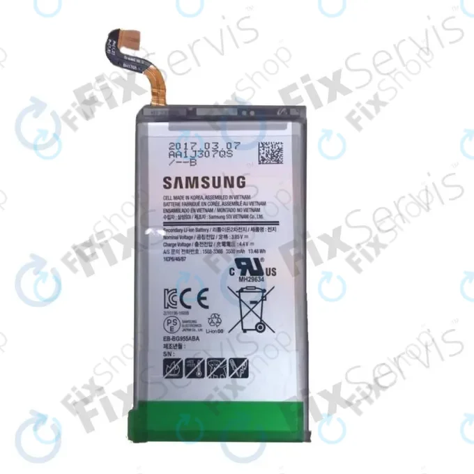 Samsung Galaxy S8 Plus G955F - Akkumulátor EB-BG955ABE, EB-BG955ABA 3500mAh - GH43-04726A, GH82-14656A Genuine Service Pack