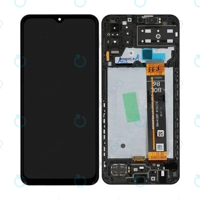 Samsung Galaxy M13 M135F - LCD Kijelző + Érintőüveg + Keret - GH82-29132A, GH82-29133A Genuine Service Pack