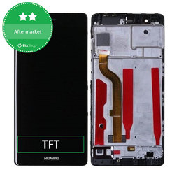 Huawei P9 - LCD Kijelző + Érintőüveg + Keret (Black) TFT