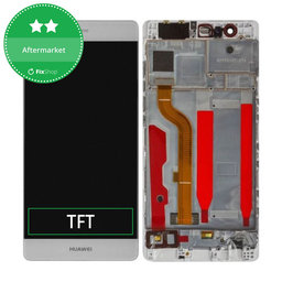 Huawei P9 - LCD Kijelző + Érintőüveg + Keret (White) TFT