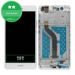 Huawei P9 lite - LCD Kijelző + Érintőüveg + Keret (White) TFT