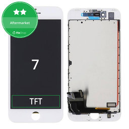 Apple iPhone 7 - LCD Kijelző + Érintőüveg + Keret (White) TFT