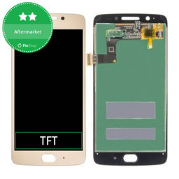 Motorola Moto G5 XT1676 - LCD Kijelző + Érintőüveg (Gold) TFT