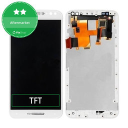 Motorola Moto X Style XT1572 - LCD Kijelző + Érintőüveg + Keret (White) TFT