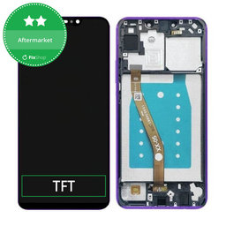 Huawei P Smart Plus (Nova 3i) - LCD Kijelző + Érintőüveg + Keret (Iris Purple) TFT