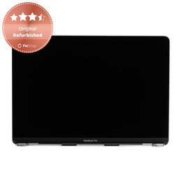 Apple MacBook Pro 13" A1706 (Late 2016 - Mid 2017) - LCD Kijelző + Előlapi Üveg + Fedőlap (Space Gray) Original Refurbished