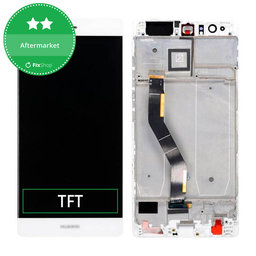 Huawei P9 Plus - LCD Kijelző + Érintőüveg + Keret (White) TFT