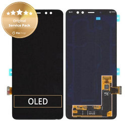 Samsung Galaxy A8 Plus A730F (2018) - LCD Kijelző + Érintőüveg - GH97-21534A Genuine Service Pack