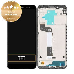 Xiaomi Redmi Note 5 Pro - LCD Kijelző + Érintőüveg + Keret (Black) - 560610027033 Genuine Service Pack