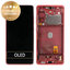 Samsung Galaxy S20 FE G780F - LCD Kijelző + Érintőüveg + Keret (Cloud Red) - GH82-24219E, GH82-31328E, GH82-31329E, GH82-24220E Genuine Service Pack