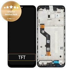 Motorola Moto G9 Play - LCD Kijelző + Érintőüveg + Keret (Black) - 5D68C17397 Genuine Service Pack