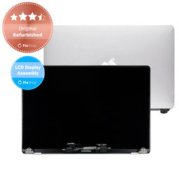 Apple MacBook Pro 13" A2251 (2020) - LCD Kijelző + Előlapi Üveg + Fedőlap (Silver) Original Refurbished