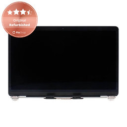 Apple MacBook Air 13" A2337 (2020) - LCD Kijelző + Előlapi Üveg + Fedőlap (Space Gray) Original Refurbished