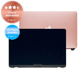 Apple MacBook Air 13" A1932 (2019), 13" A2179 (2020) - LCD Kijelző + Előlapi Üveg + Fedőlap (Gold) Original Refurbished