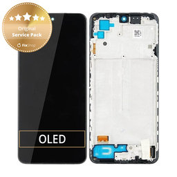 Xiaomi Redmi Note 10 - LCD Kijelző + Érintőüveg + Keret (Onyx Grey) - 5600020K7A00 Genuine Service Pack