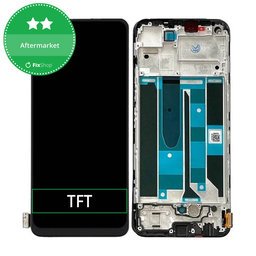 Realme 8 Pro - LCD Kijelző + Érintőüveg + Keret (Black) TFT