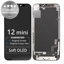 Apple iPhone 12 Mini - LCD Kijelző + Érintőüveg + Keret Original Refurbished PRO