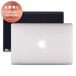 Apple MacBook Pro 15" A1990 (2018 - 2019) - LCD Kijelző + Előlapi Üveg + Fedőlap (Silver) Original Refurbished