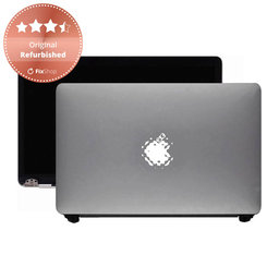 Apple MacBook Pro 13" A1989 (2018 - 2019) - LCD Kijelző + Előlapi Üveg + Fedőlap (Space Gray) Original Refurbished