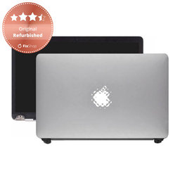 Apple MacBook Pro 13" A1989 (2018 - 2019) - LCD Kijelző + Előlapi Üveg + Fedőlap (Silver) Original Refurbished