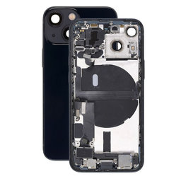 Apple iPhone 13 Mini - Hátsó Ház Apró Alkatrészekkel (Midnight)