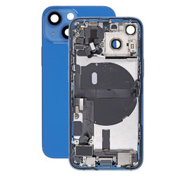 Apple iPhone 13 Mini - Hátsó Ház Apró Alkatrészekkel (Blue)