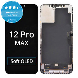 Apple iPhone 12 Pro Max - LCD Kijelző + Érintőüveg + Keret Soft OLED FixPremium