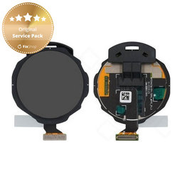 Samsung Galaxy Watch 4 Classic 46mm R895 - LCD Kijelző + Érintőüveg + Keret (Black) - GH96-14426A Genuine Service Pack