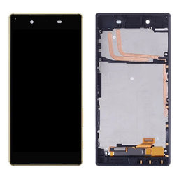 Sony Xperia Z5 E6653 - LCD Kijelző + Érintőüveg + Keret (Black) TFT