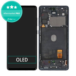 Samsung Galaxy S20 FE G780F - LCD Kijelző + Érintőüveg + Keret (Black) OLED