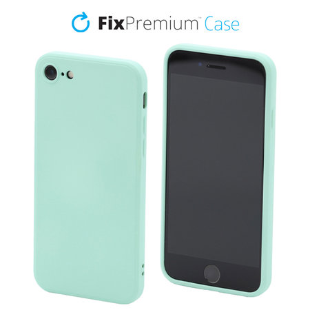 FixPremium - Szilikon Tok - iPhone 7, 8, SE 2020 és SE 2022, light cyan