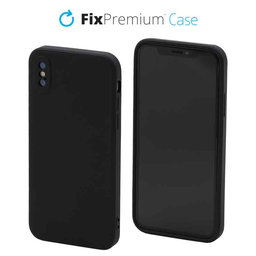 FixPremium - Szilikon Tok - iPhone X és XS, fekete