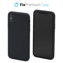 FixPremium - Szilikon Tok - iPhone X és XS, space grey