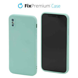 FixPremium - Szilikon Tok - iPhone X és XS, light cyan