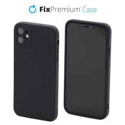 FixPremium - Szilikon Tok - iPhone 11, fekete