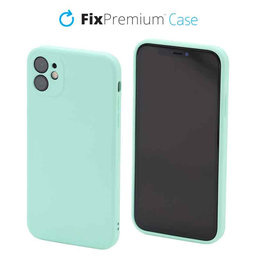 FixPremium - Szilikon Tok - iPhone 11, light cyan