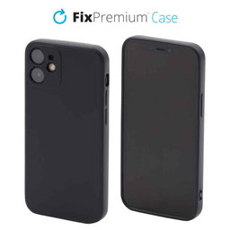 FixPremium - Szilikon Tok - iPhone 12 mini, fekete