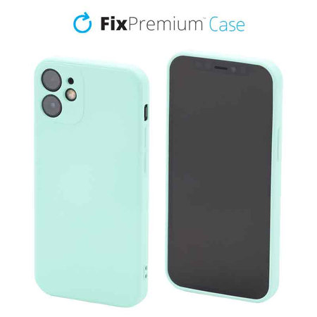 FixPremium - Szilikon Tok - iPhone 12 mini, light cyan