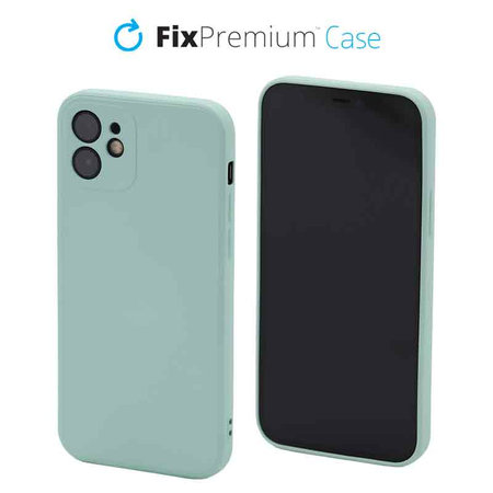 FixPremium - Szilikon Tok - iPhone 12, light cyan