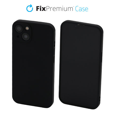 FixPremium - Szilikon Tok - iPhone 13, fekete