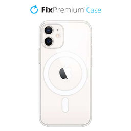 FixPremium - MagSafe Szilikon Tok - iPhone 12 mini, átlátszó