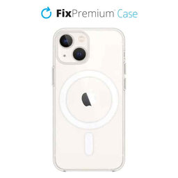 FixPremium - MagSafe Szilikon Tok - iPhone 13 mini, átlátszó